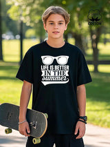 Summer Men Eyewear Printed T-Shirt