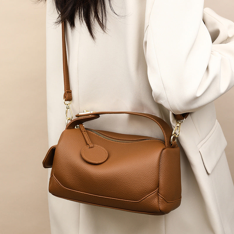 Soft Leather Large Capacity Crossbody  Bag