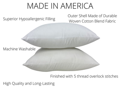 4x6 or 6x4 | Indoor Outdoor Hypoallergenic Polyester Pillow Insert |