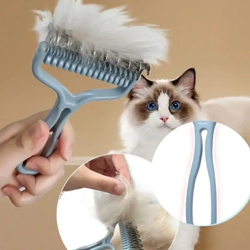 Cat brush Cat Fur Knot Cutter Pets Hair Removal Comb Dog Grooming