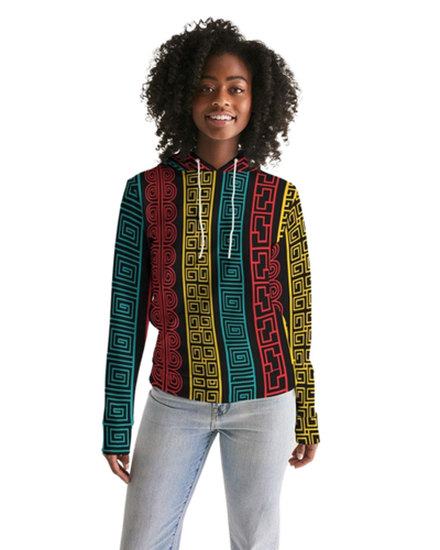 Womens Hoodie - Pullover Hooded Sweatshirt - Graphic/multicolor