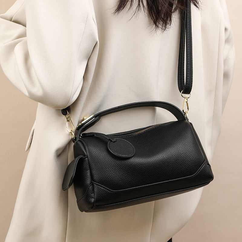 Soft Leather Large Capacity Crossbody  Bag