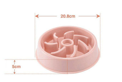 Choke-Free Slow Feeder Bowl For Dogs And Cats