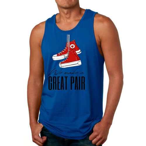 Mens Fitness Tank Top Graphic T-shirt Say it Soul - we Make a Great