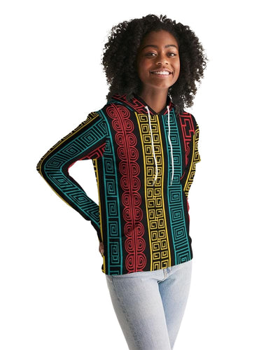 Womens Hoodie - Pullover Hooded Sweatshirt - Graphic/multicolor